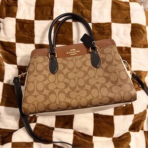 Coach Darcie Carryall in Colorblock Signature canvas